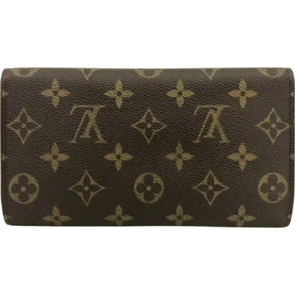 431249BA (X3) Louis Vuitton Wallet Long Porte Tresor International Brown Monogra - Picture 2 of 9